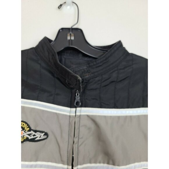 Vintage Biker Design Collection Womens Black Daytona 2006 Moto Jacket Large - Picture 2 of 8